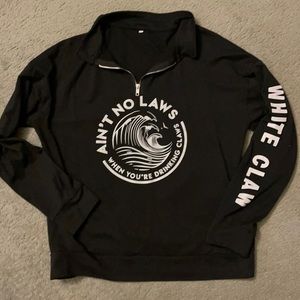 White claw 1/4 zip